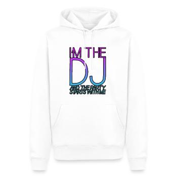 I'm The Dj And The Party Starts With Me 3 - Männer Premium Bio Hoodie - Weiß - Vorne - Nico (187cm)