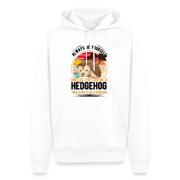 Hedgehog Cadeau Hérisson - Sweat à capuche Premium bio Homme - blanc - Devant - Nico (187cm)