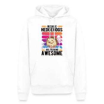 Parce que les hérissons sont effrayants Igel - Sweat à capuche Premium bio Homme - blanc - Devant - Nico (187cm)