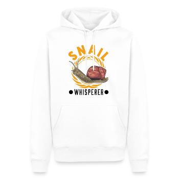 Schnecken Flüsterer Snail Whisperer - Männer Premium Bio Hoodie - Weiß - Vorne - Nico (187cm)