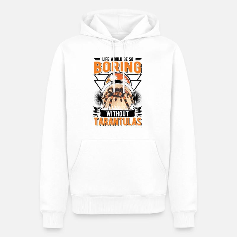 Tarantel Spinne Tarantula - Männer Premium Bio Hoodie - Weiß