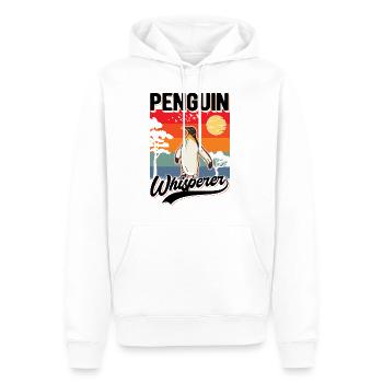 Pinguin Flüsterer Penguin Whisperer - Männer Premium Bio Hoodie - Weiß - Vorne - Nico (187cm)