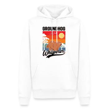 Murmeltier Flüsterer Groundhog Whisperer - Männer Premium Bio Hoodie - Weiß - Vorne - Nico (187cm)