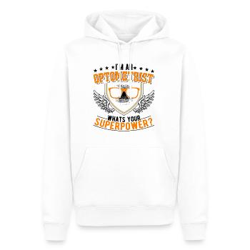 Optiker Superkraft Augenoptiker - Männer Premium Bio Hoodie - Weiß - Vorne - Nico (187cm)