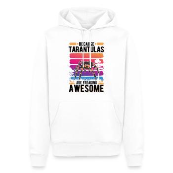 Because Tarantulas are freaking awesome Tarantel - Männer Premium Bio Hoodie - Weiß - Vorne - Nico (187cm)