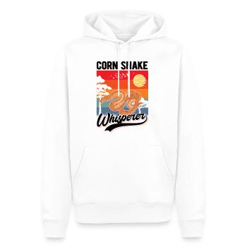 Kornnatter Flüsterer Serpent de maïs Chuchoteur - Sweat à capuche Premium bio Homme - blanc - Devant - Nico (187cm)