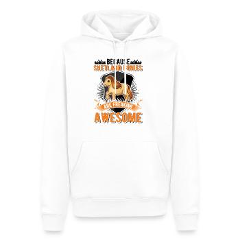 Because Shetland Ponies are freaking awesome - Männer Premium Bio Hoodie - Weiß - Vorne - Nico (187cm)