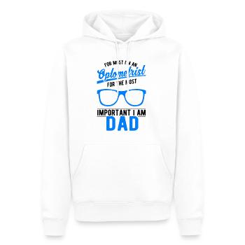 Optiker Vater Augenoptiker Geschenk - Männer Premium Bio Hoodie - Weiß - Vorne - Nico (187cm)