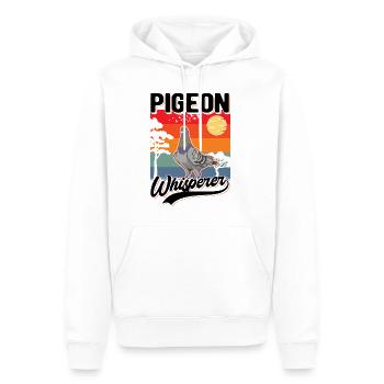 Pigeon Whisperer Pigeon Whisperer Pigeon Fancier - Sweat à capuche Premium bio Homme - blanc - Devant - Nico (187cm)