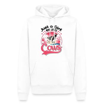 Cow Girls Cattle Cows Cattle Breeder - Men’s Premium Organic Hoodie - white - Front - Nico (187cm)