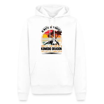 Komodowaran Komodo Dragon Waran - Männer Premium Bio Hoodie - Weiß - Vorne - Nico (187cm)