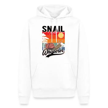 Schneckenflüsterer Schnecke Snail Whisperer - Männer Premium Bio Hoodie - Weiß - Vorne - Nico (187cm)