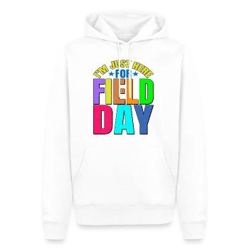 I'm Just Here For Field Day 27 - Men’s Premium Organic Hoodie - white - Front - Nico (187cm)