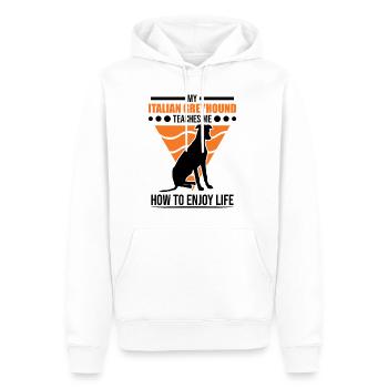 Italienischer Windhund Italienisches Windspiel - Männer Premium Bio Hoodie - Weiß - Vorne - Nico (187cm)
