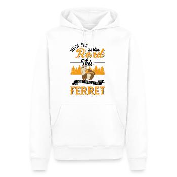 Ferret Lover Ferret Gift - Men’s Premium Organic Hoodie - white - Front - Nico (187cm)