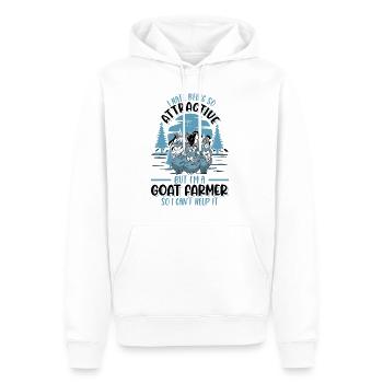 Ziegenwirt Geschenk Ziegen - Männer Premium Bio Hoodie - Weiß - Vorne - Nico (187cm)
