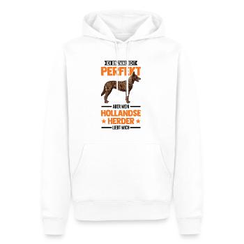 Hollandse Herder Hollandse Herderdshond - Männer Premium Bio Hoodie - Weiß - Vorne - Nico (187cm)
