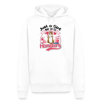 Hamster Girl Hamster Nain Hamster - Sweat à capuche Premium bio Homme - blanc - Devant - Nico (187cm)