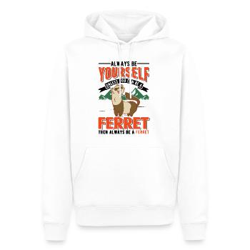 Ferret Lover Ferret Cadeau - Sweat à capuche Premium bio Homme - blanc - Devant - Nico (187cm)