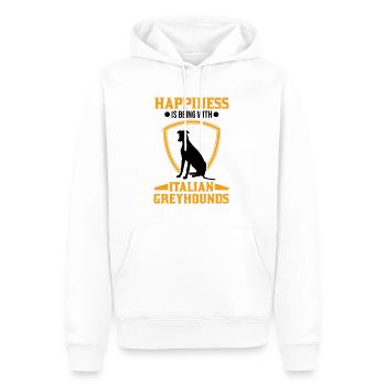 Italian greyhound Italian wind chime - Men’s Premium Organic Hoodie - white - Front - Nico (187cm)