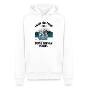 Éleveur de chèvres Chèvre Ferme Chèvre Chèvre - Sweat à capuche Premium bio Homme - blanc - Devant - Nico (187cm)