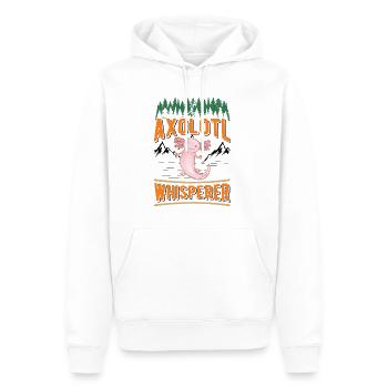 Axolotl Flüsterer Schwanzlurch - Männer Premium Bio Hoodie - Weiß - Vorne - Nico (187cm)
