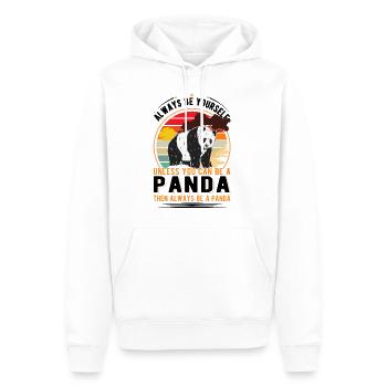 Soyez toujours vous-même À moins que vous ne puissiez être un panda - Sweat à capuche Premium bio Homme - blanc - Devant - Nico (187cm)