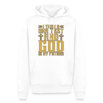 I Took A DNA Test And God Is My Father 17 - Männer Premium Bio Hoodie - Weiß - Vorne - Nico (187cm)