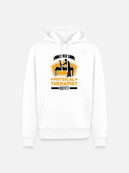 Physiotherapist Outfit Physiotherapy Physio - Men’s Premium Organic Hoodie - white
