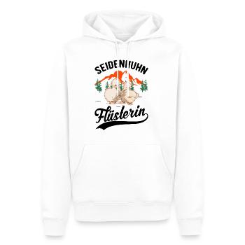 Seidenhuhn Flüsterin Seidenhuhn Flüsterer Silkie - Männer Premium Bio Hoodie - Weiß - Vorne - Nico (187cm)