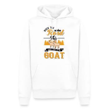 Chèvre Cadeau Chèvre Gardien Chèvre - Sweat à capuche Premium bio Homme - blanc - Devant - Nico (187cm)