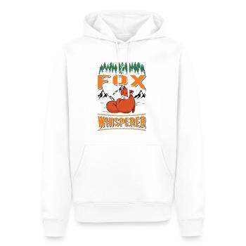 Fuchsflüsterer Fox Whisperer Fuchs - Men’s Premium Organic Hoodie - white - Front - Nico (187cm)
