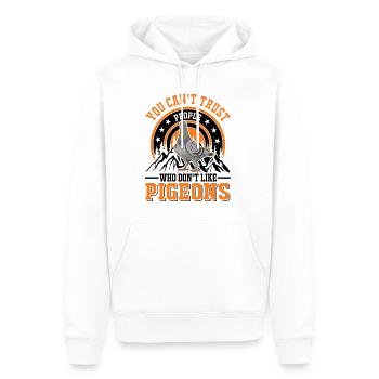 Taube Geschenk Taubenzüchter Brieftaube - Männer Premium Bio Hoodie - Weiß - Vorne - Nico (187cm)