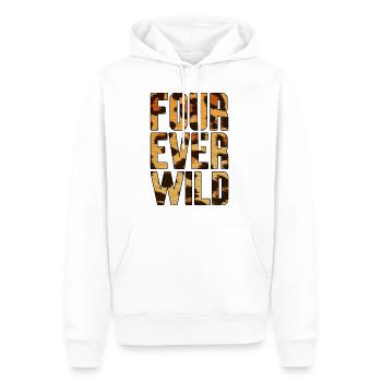 Four Ever Wild 27 - Männer Premium Bio Hoodie - Weiß - Vorne - Nico (187cm)