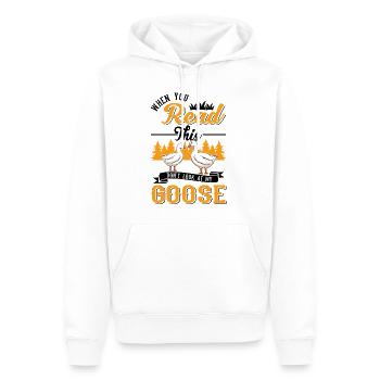 Geese Gift Goose lovers Goose breeders - Men’s Premium Organic Hoodie - white - Front - Nico (187cm)