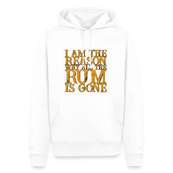 I Am The Reason Why All The Rum Is Gone 3 - Männer Premium Bio Hoodie - Weiß - Vorne - Nico (187cm)