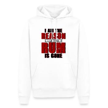 I Am The Reason Why All The Rum Is Gone 4 - Männer Premium Bio Hoodie - Weiß - Vorne - Nico (187cm)