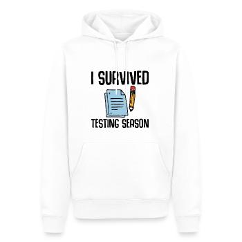 I Survived Testing Season 2 - Männer Premium Bio Hoodie - Weiß - Vorne - Nico (187cm)