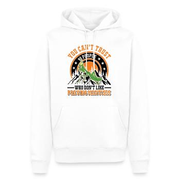 Gottesanbeterin Geschenk Mantis Fangschrecke - Männer Premium Bio Hoodie - Weiß - Vorne - Nico (187cm)