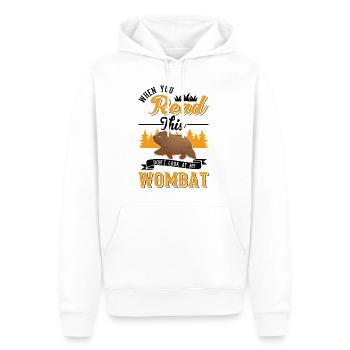 Australischer Wombat Geschenk - Männer Premium Bio Hoodie - Weiß - Vorne - Nico (187cm)