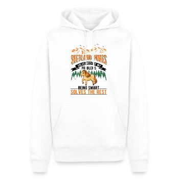 Shetland Pony Geschenk Shetty - Männer Premium Bio Hoodie - Weiß - Vorne - Nico (187cm)