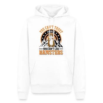 Hamster Cadeau Hamster Doré Hamster - Sweat à capuche Premium bio Homme - blanc - Devant - Nico (187cm)