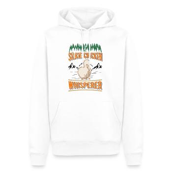 Silkie Chicken Whisperer Seidenhuhn Flüsterer - Männer Premium Bio Hoodie - Weiß - Vorne - Nico (187cm)