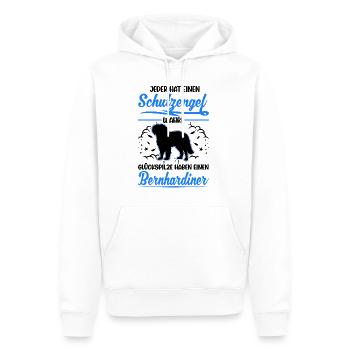 Bernhardiner Schutzengel St. Bernhardshund - Männer Premium Bio Hoodie - Weiß - Vorne - Nico (187cm)