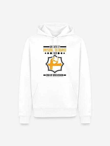 Beste Physiotherapeutin Physiotherapie Physio - Männer Premium Bio Hoodie - Weiß
