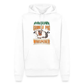 Chuchoteur de cochon d’Inde - Sweat à capuche Premium bio Homme - blanc - Devant - Nico (187cm)