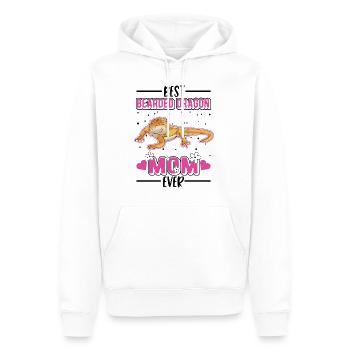 Best Bearded Dragon Mom Ever Bartagamen Mama - Men’s Premium Organic Hoodie - white - Front - Nico (187cm)