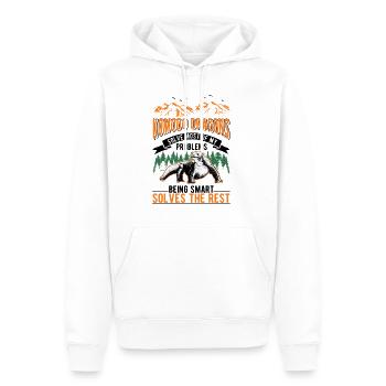 Komodowaran Komodo Dragon Waran - Männer Premium Bio Hoodie - Weiß - Vorne - Nico (187cm)
