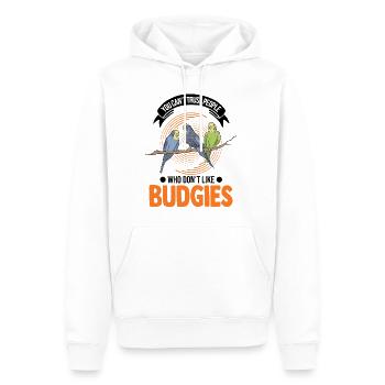 Wellensittich Geschenk Welli Nymphensittich - Männer Premium Bio Hoodie - Weiß - Vorne - Nico (187cm)