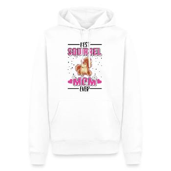 Best Squirrel Mom Ever Eichhörnchen Mama - Men’s Premium Organic Hoodie - white - Front - Nico (187cm)